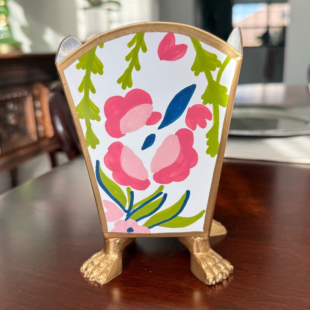 NWT Dana Gibson 6” Summer Chintz Cache Pot - Picture 3 of 10